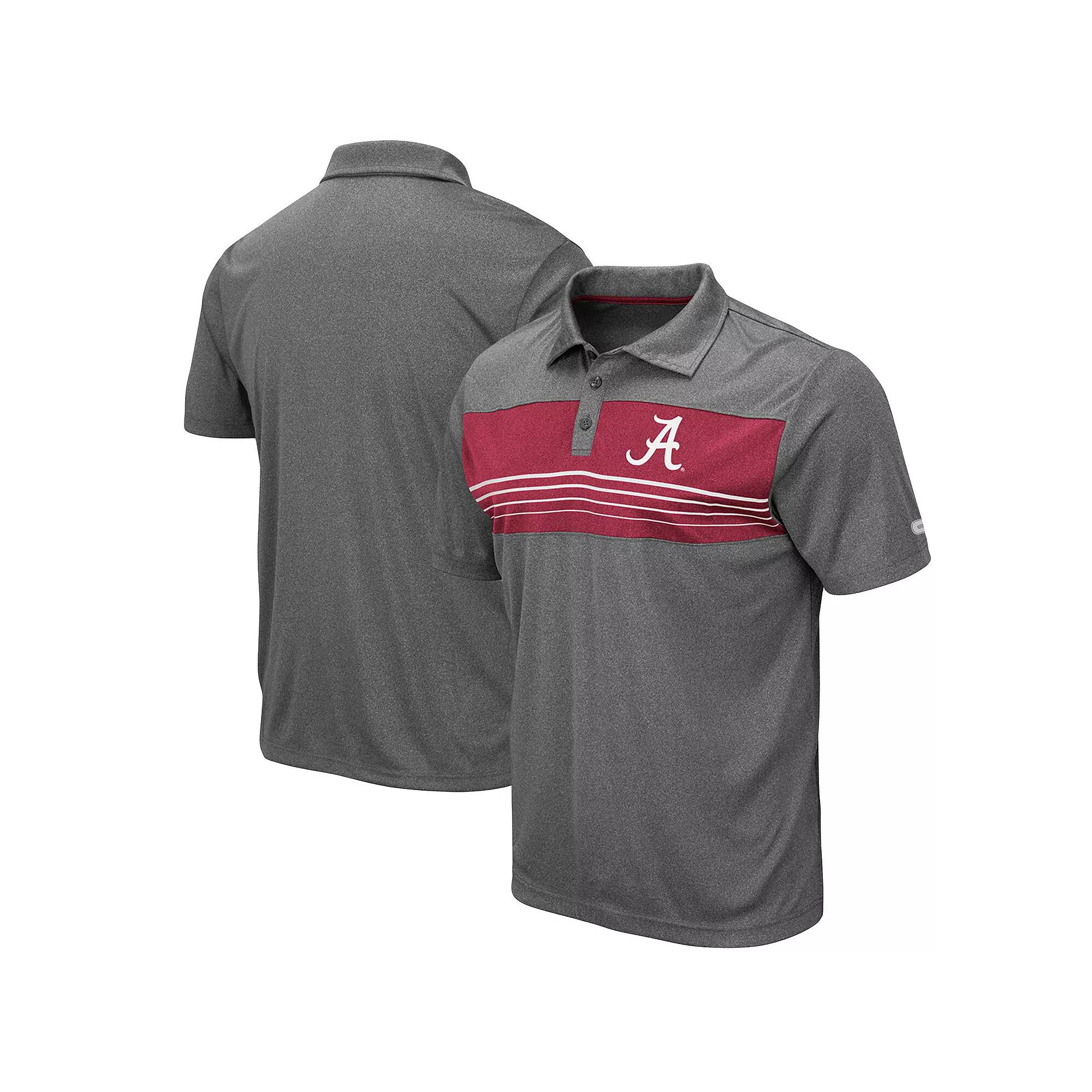Men's Colosseum Heathered Charcoal Florida State Seminoles Smithers Polo,  Product Image