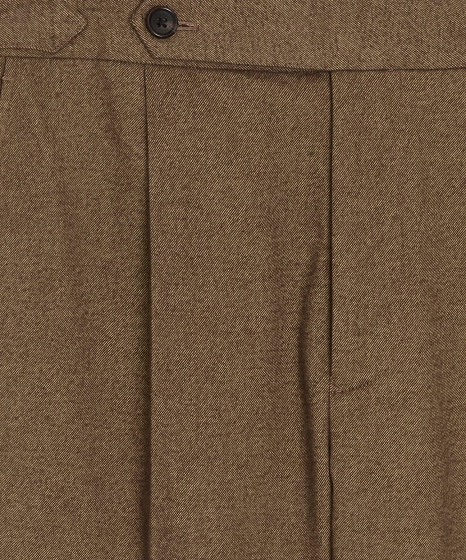 Italian Heathered Cotton Side Tab Trouser Product Image