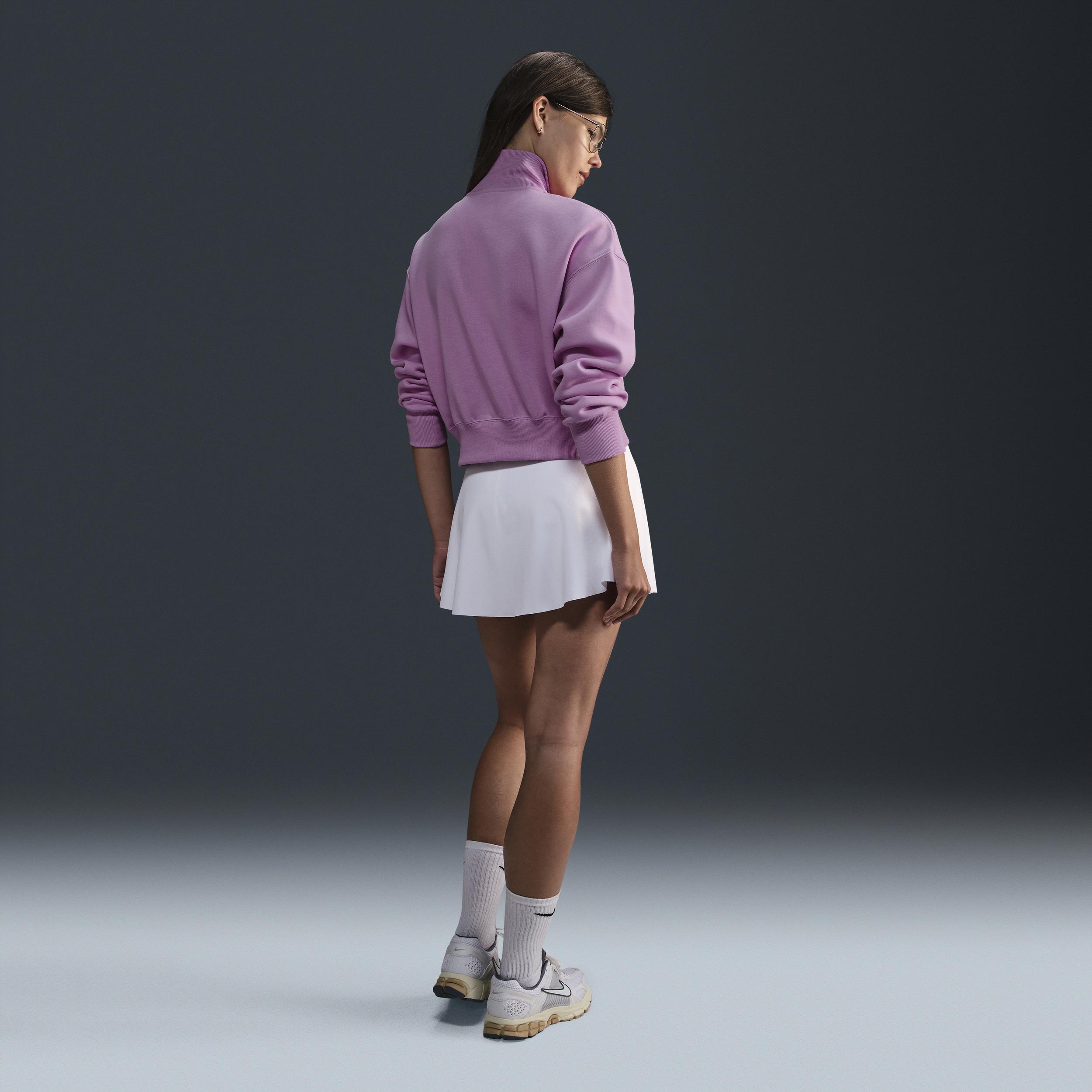 Womens Nike Sportswear Phoenix Fleece Oversized Half-Zip Crop Sweatshirt Product Image