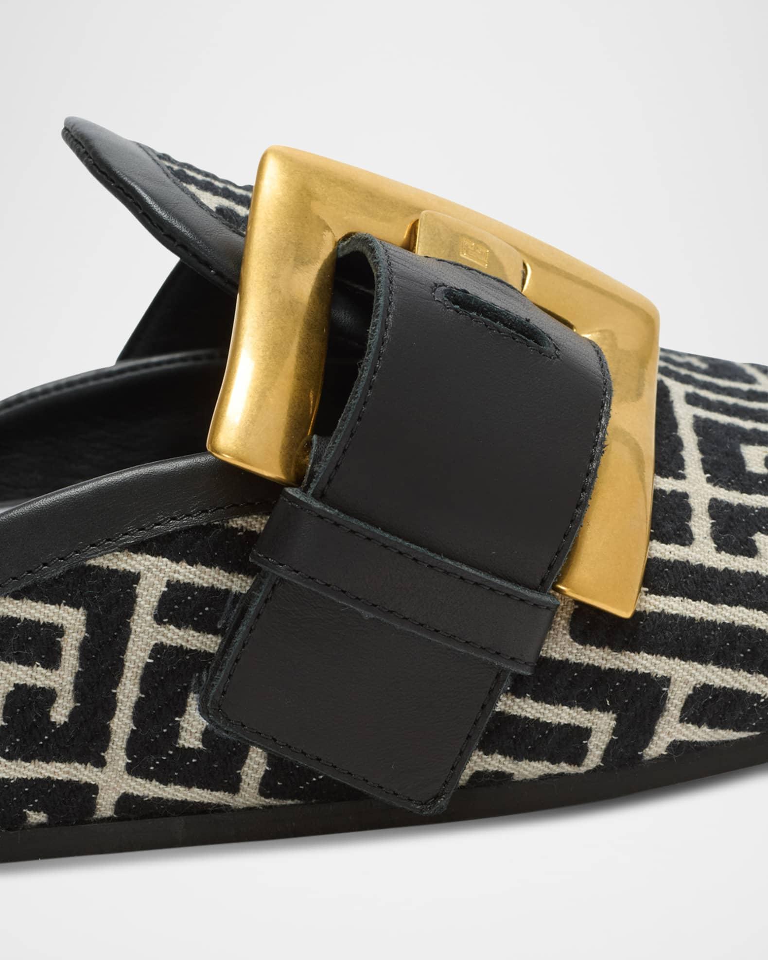 Anthem Monogram Jacquard Mules Product Image