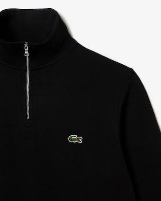 Zip-Up High Neck Interlock Sweatshirt Product Image