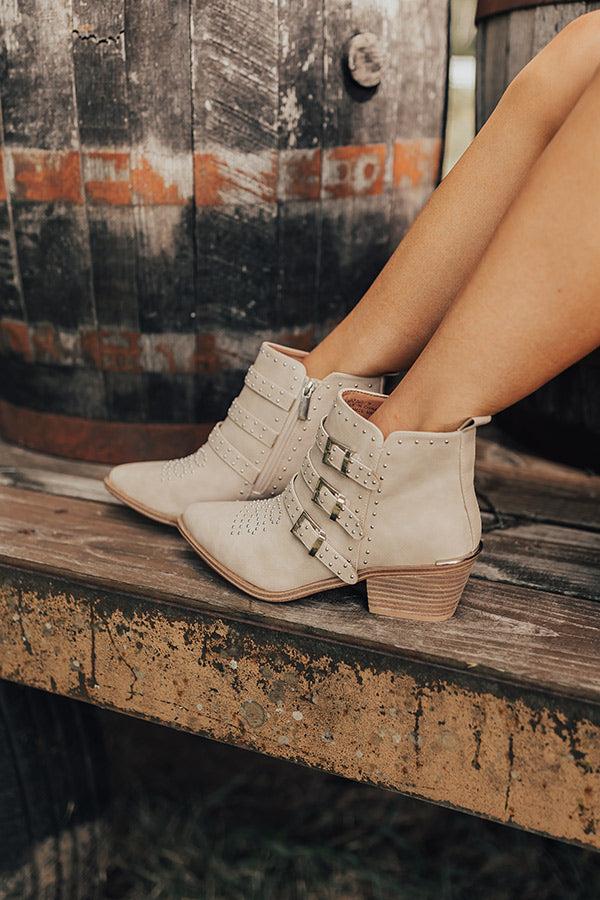 The Amazing Faux Leather Booties in Birch Product Image
