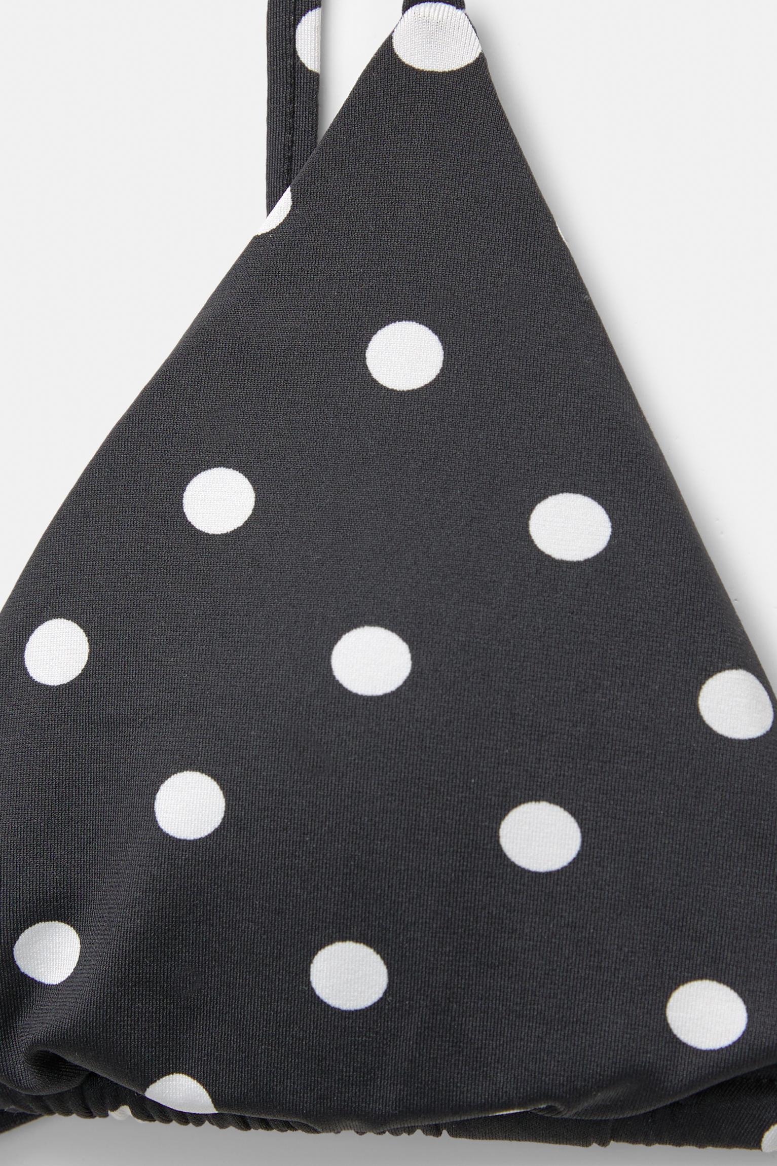 Polka dot triangle bikini top Product Image