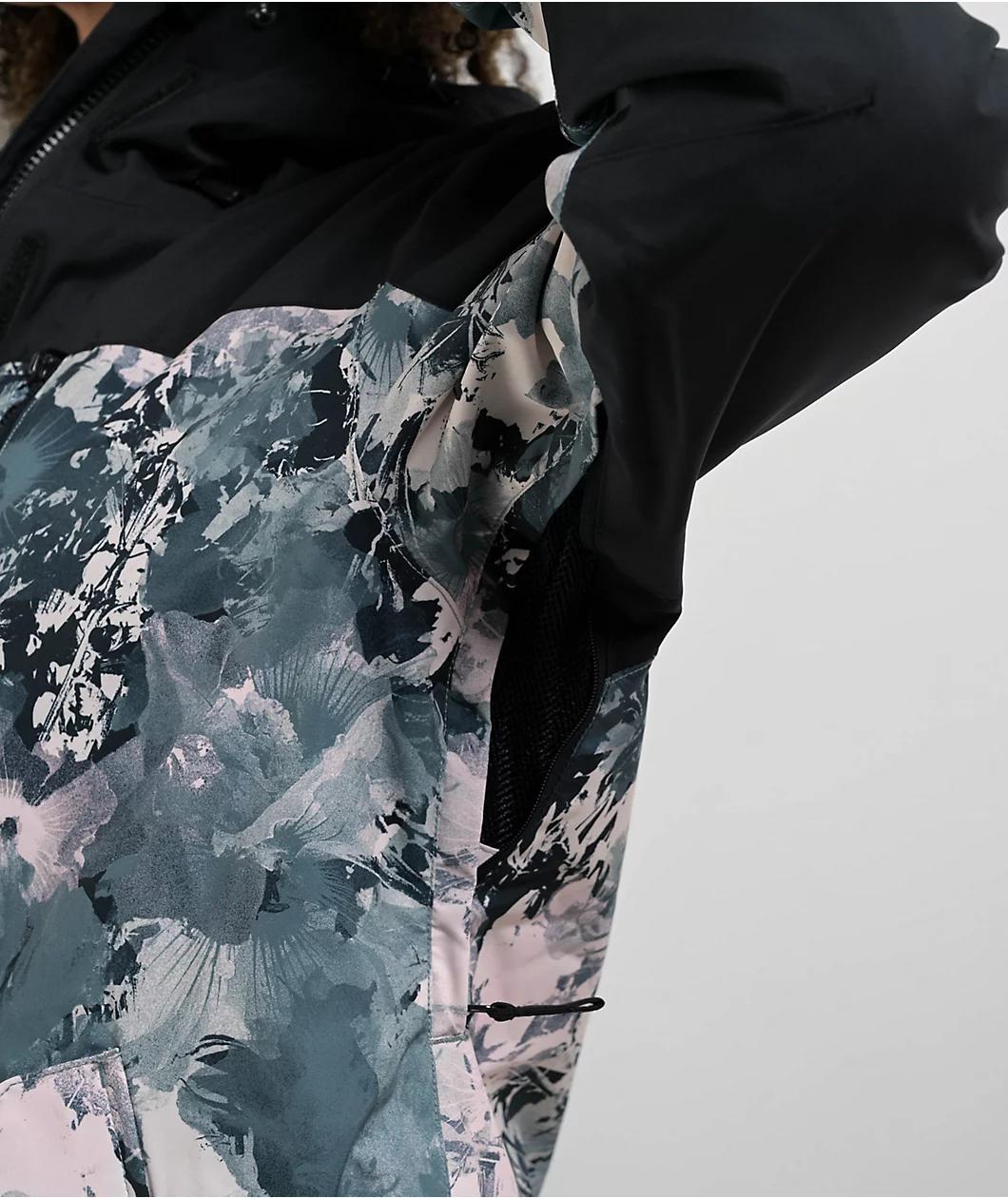 Roxy Jetty 3-In-1 Sea Pine Dreamy Picture 10K Snowboard Jacket Product Image