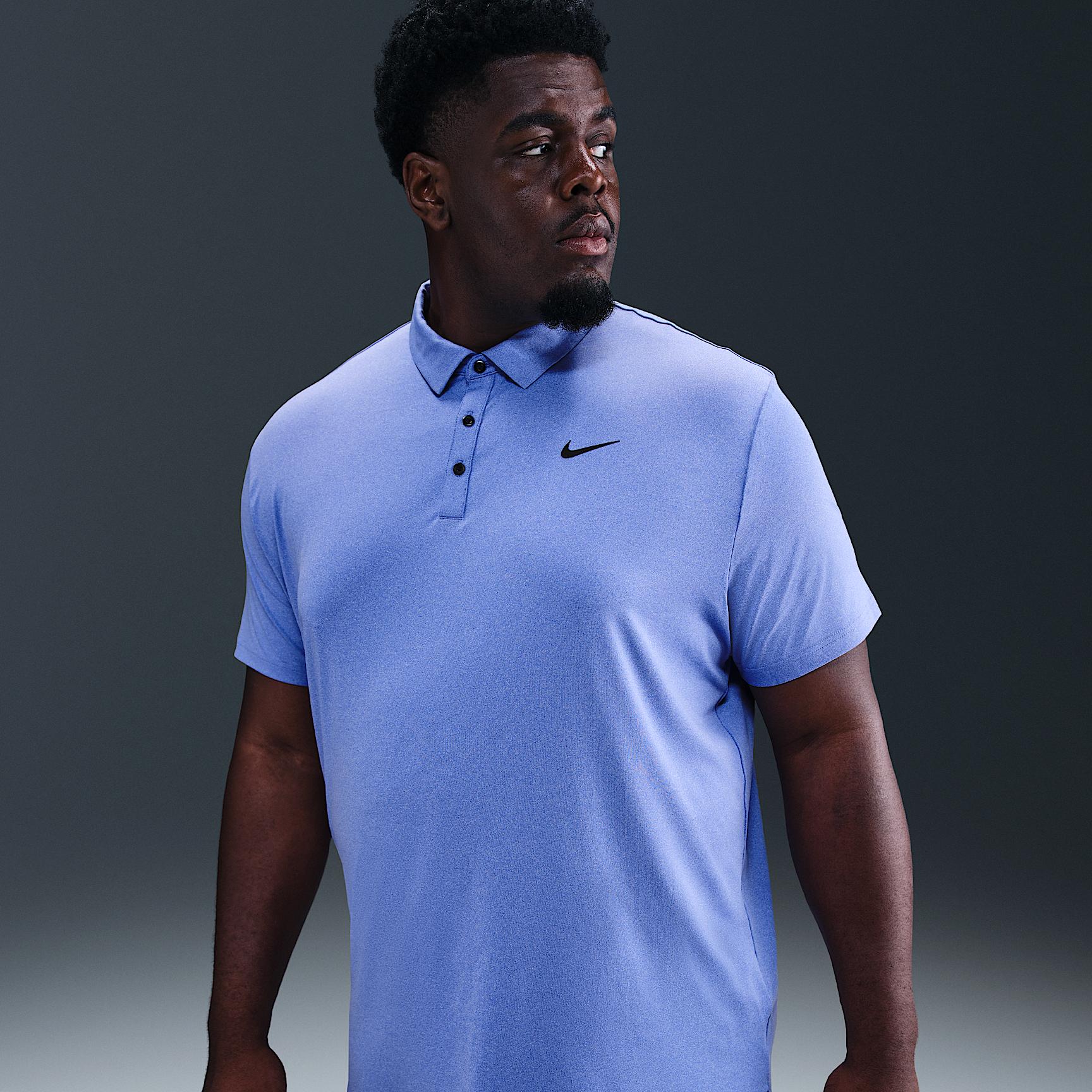 Nike Mens Tour Dri-FIT Heathered Golf Polo | FZ7473-411 Product Image