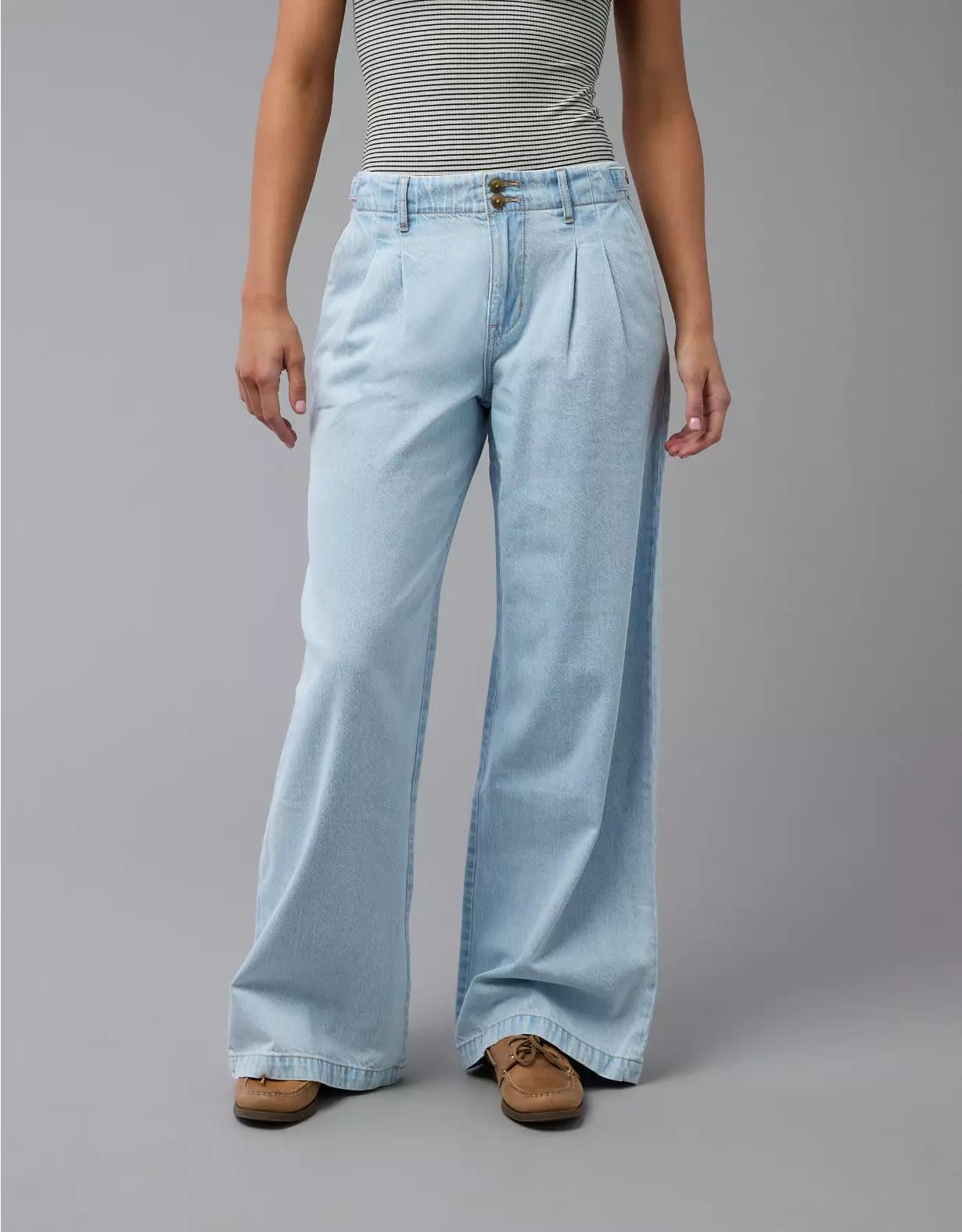 AE Strigid High-Waisted Wide-Leg Trouser Jean Product Image