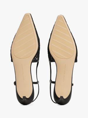 Embroidered Monogram Heeled Slingback Product Image