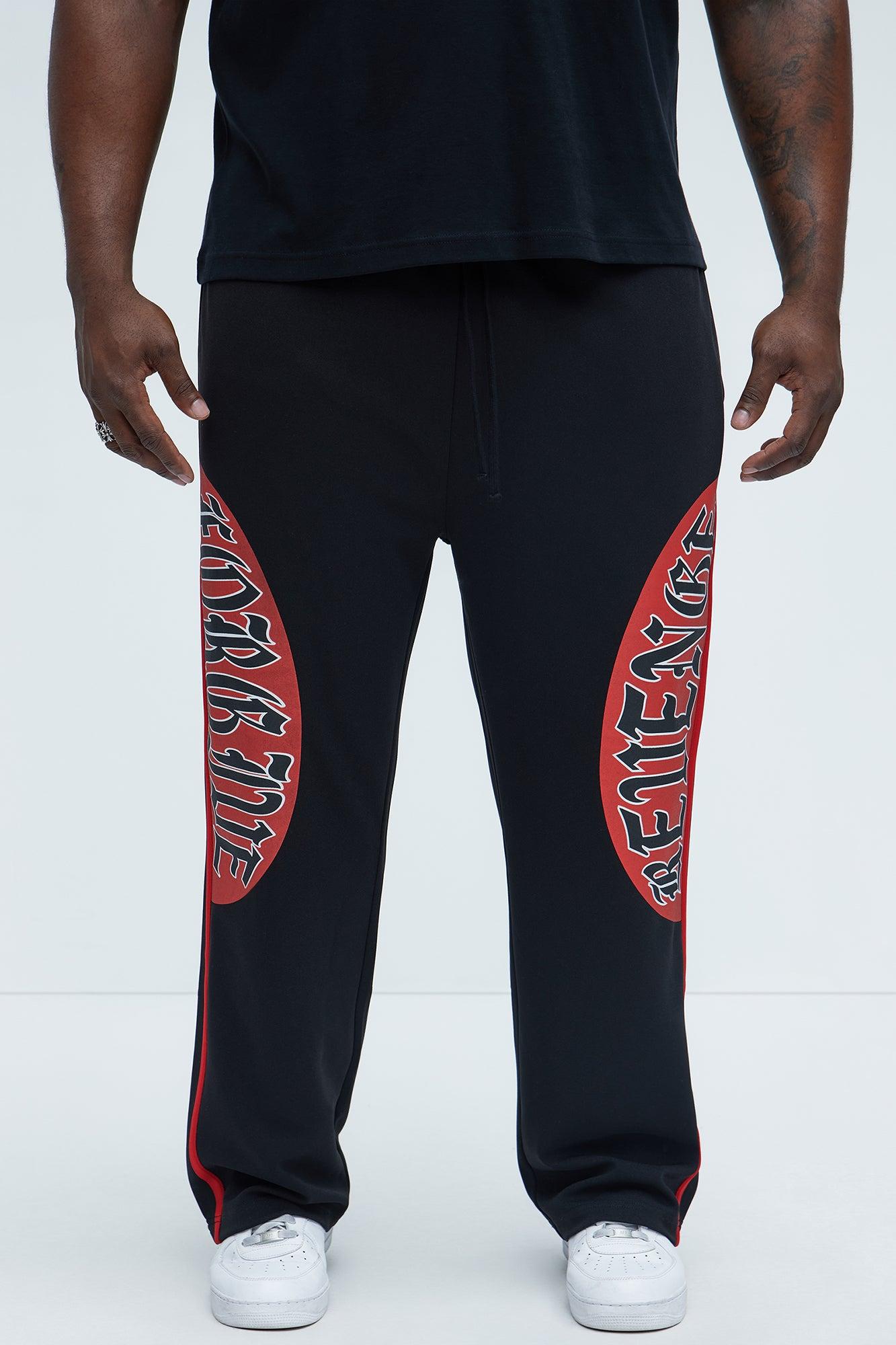 Judgement Straight Track Pants - Black/Red Product Image