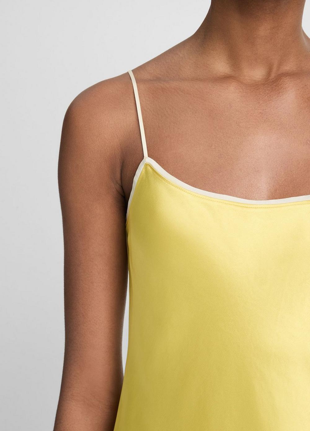 Satin Tipped Slip Dress Product Image