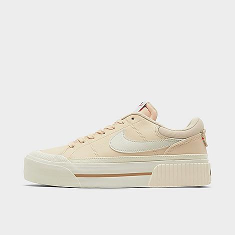 Nike Womens Court Legacy Lift Casual Shoes in Pearl White/Phantom/Sail Product Image