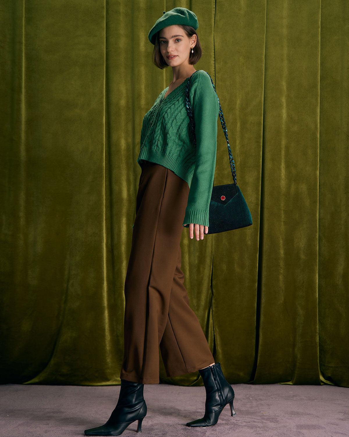 The Coffee Button Slant Pocket Straight Pants Product Image