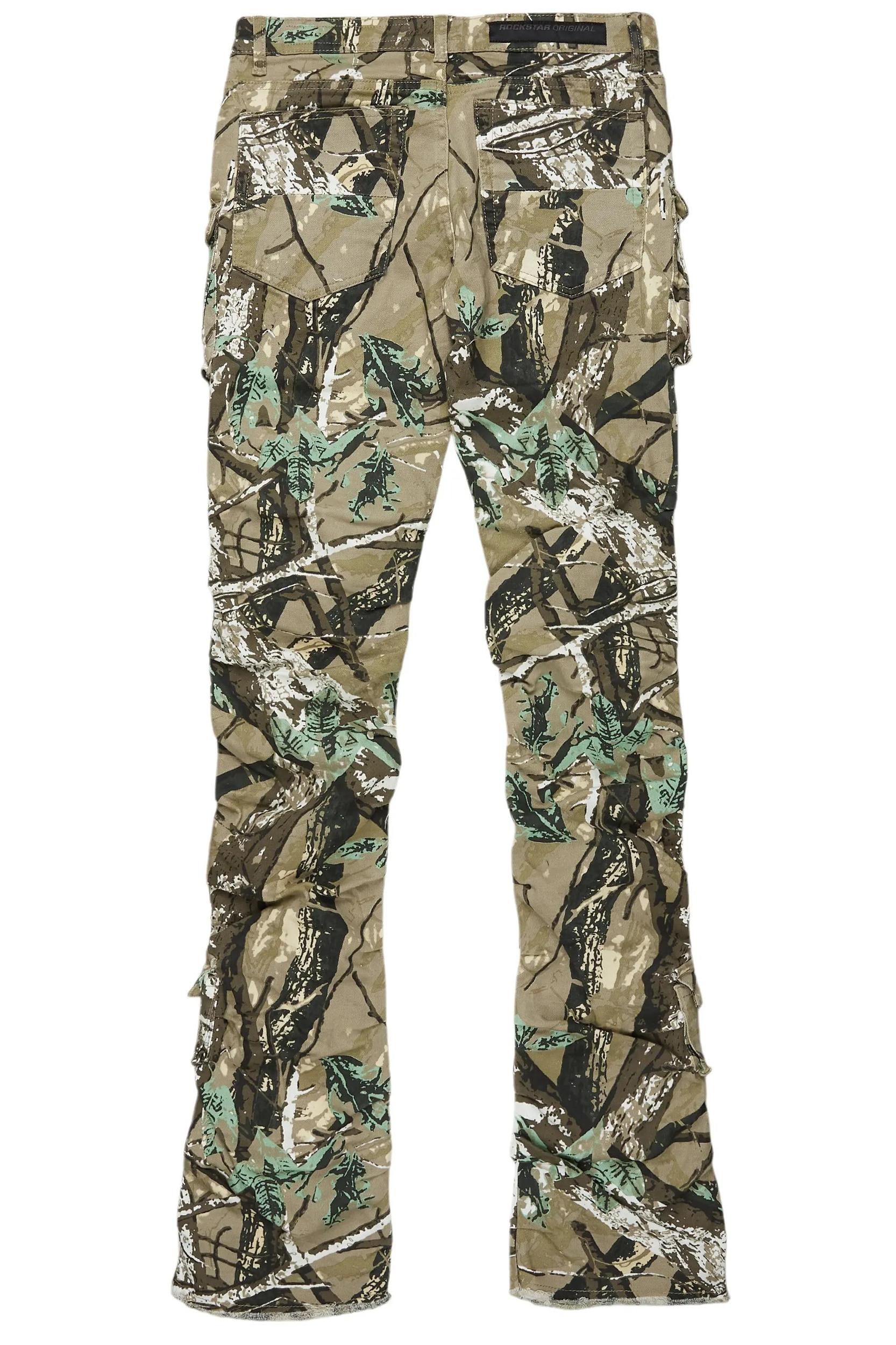 Gentry Tree Camo Stacked Flare Jean Male Product Image
