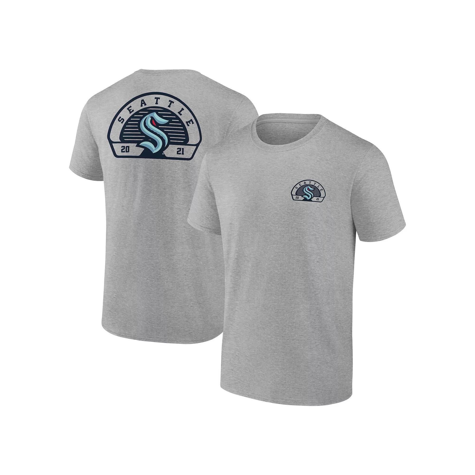 Men's Fanatics Gray Seattle Kraken Valor T-Shirt,  Product Image