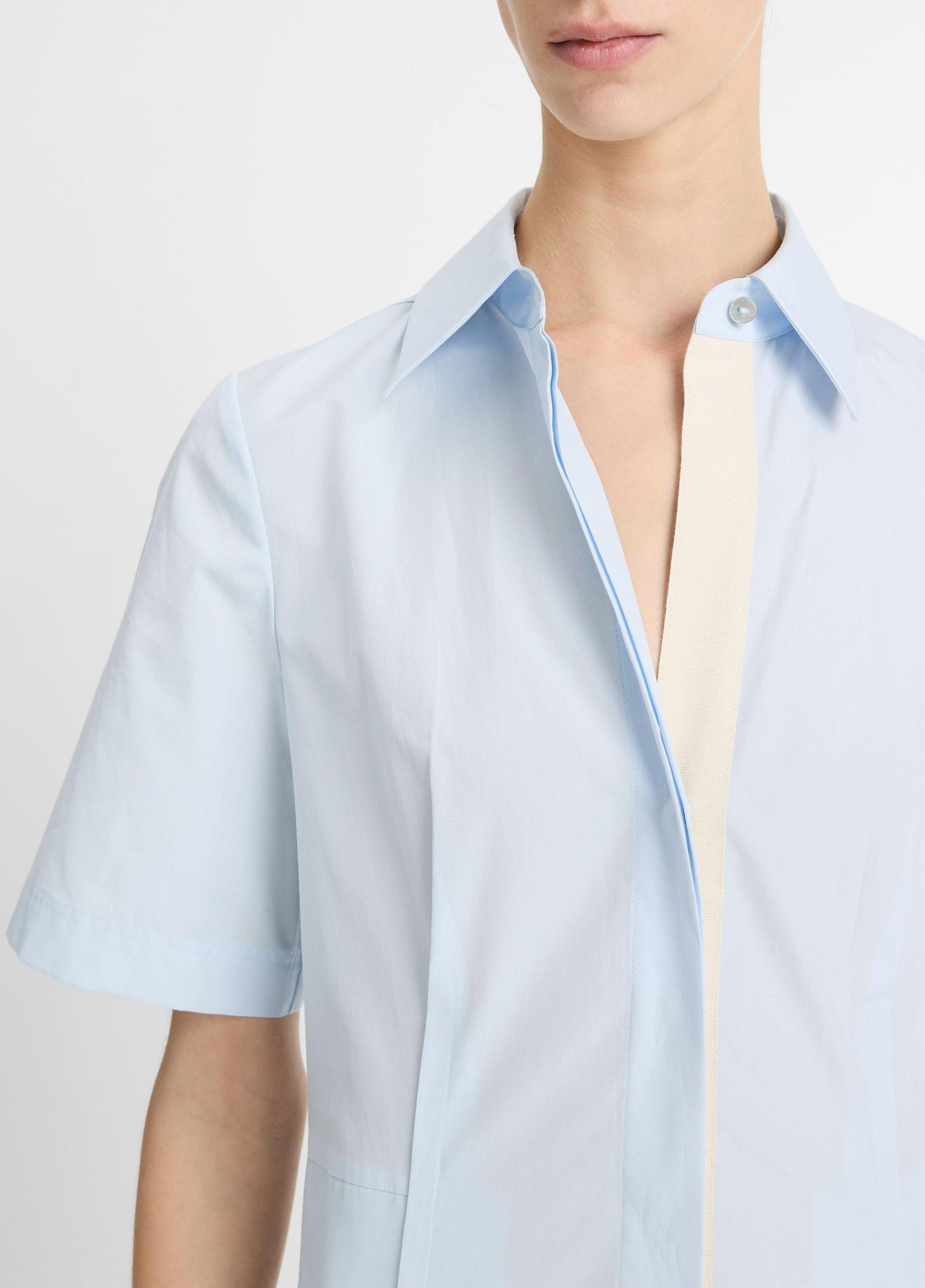 Canvas Tape Cotton Shirt Dress Product Image