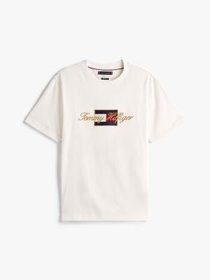 Embroidered Gold Logo T-Shirt Product Image