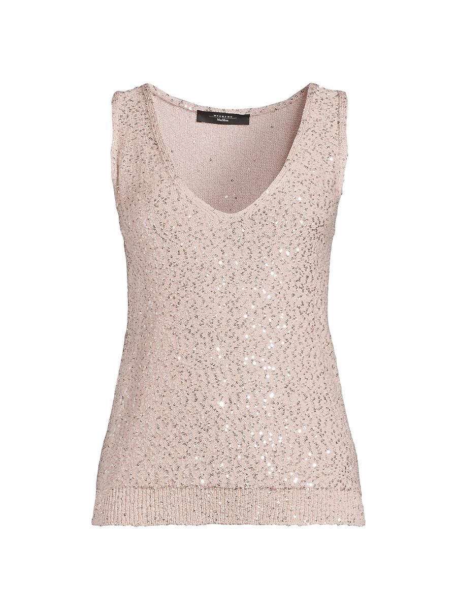 Womens Colomba Sequined Knit Top Product Image