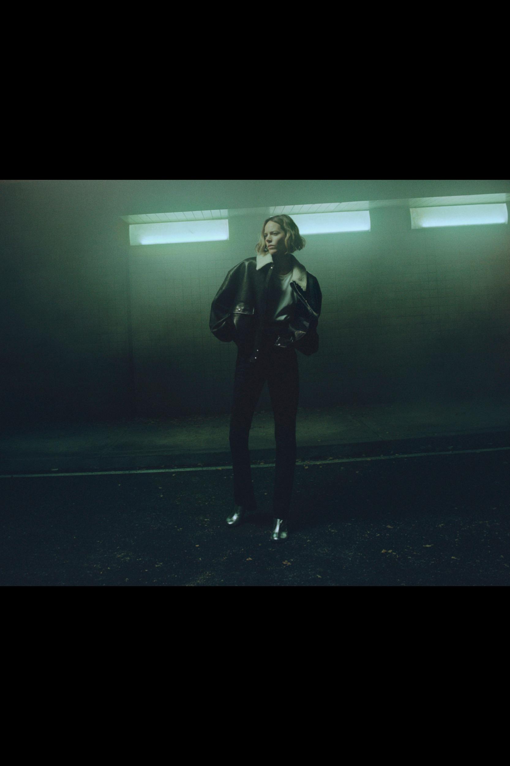 Shellar Jacket in Black Leather Product Image