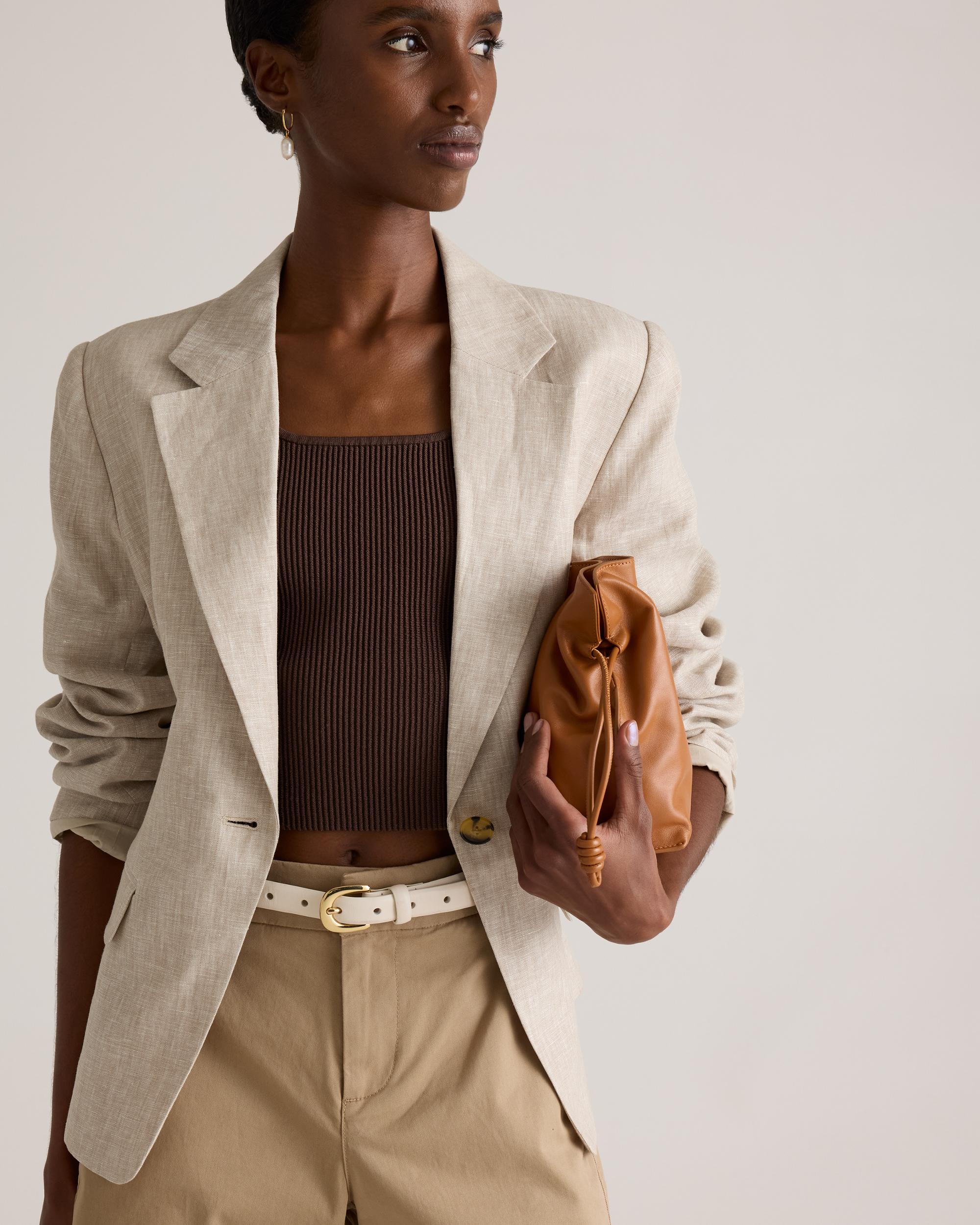 Quince | Women's 100% European Linen Structured Blazer Size XS Product Image