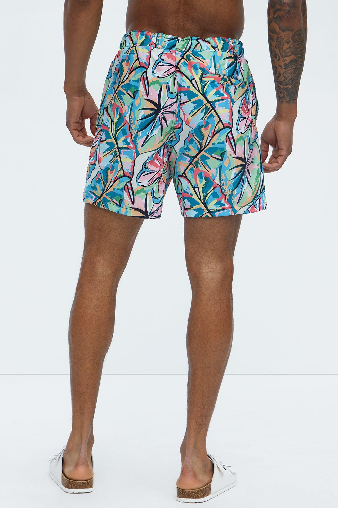 Island Breeze Swim Mid Trunk - Multi Color Product Image