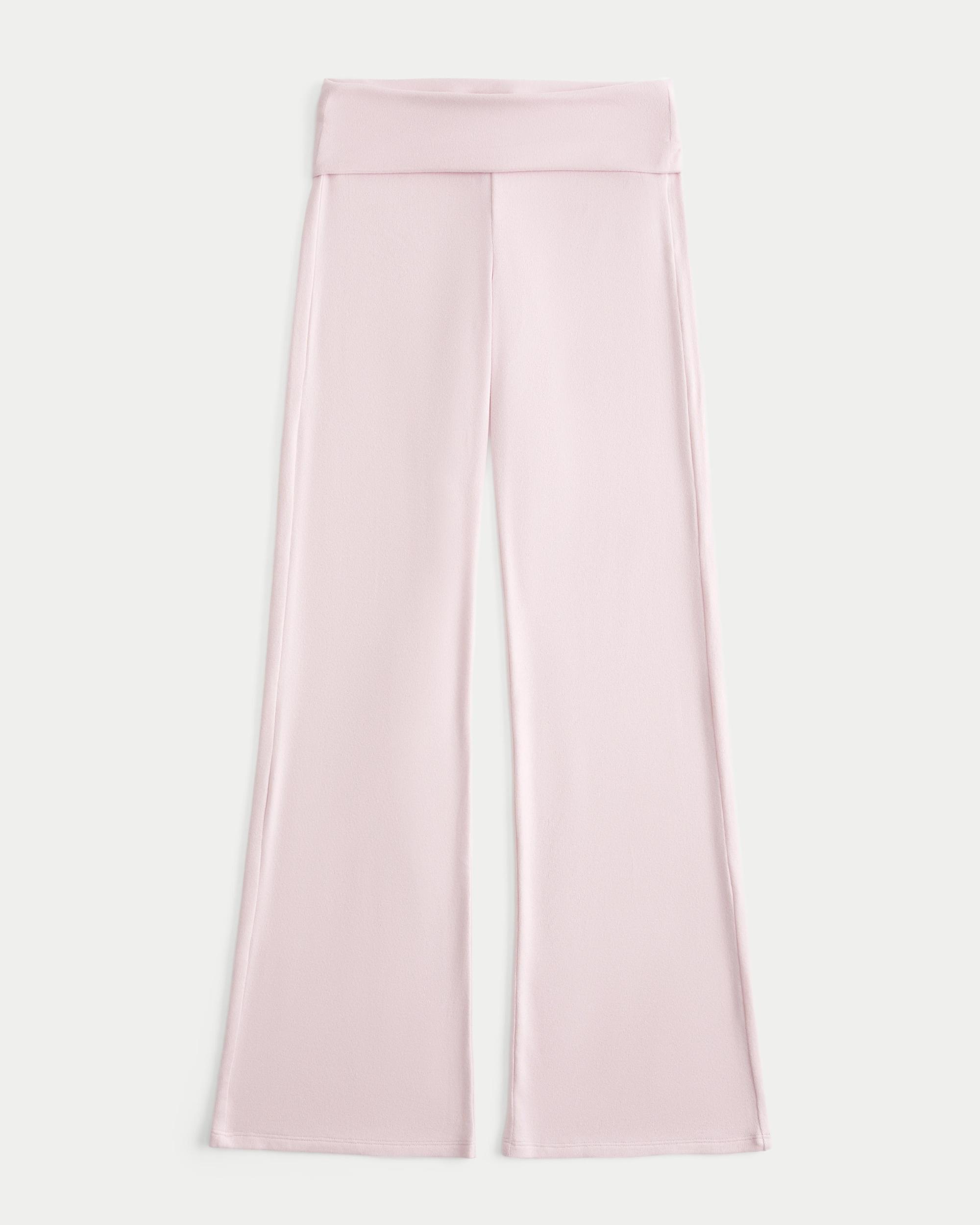 Cozy Knit Foldover Waist Sleep Pants Product Image