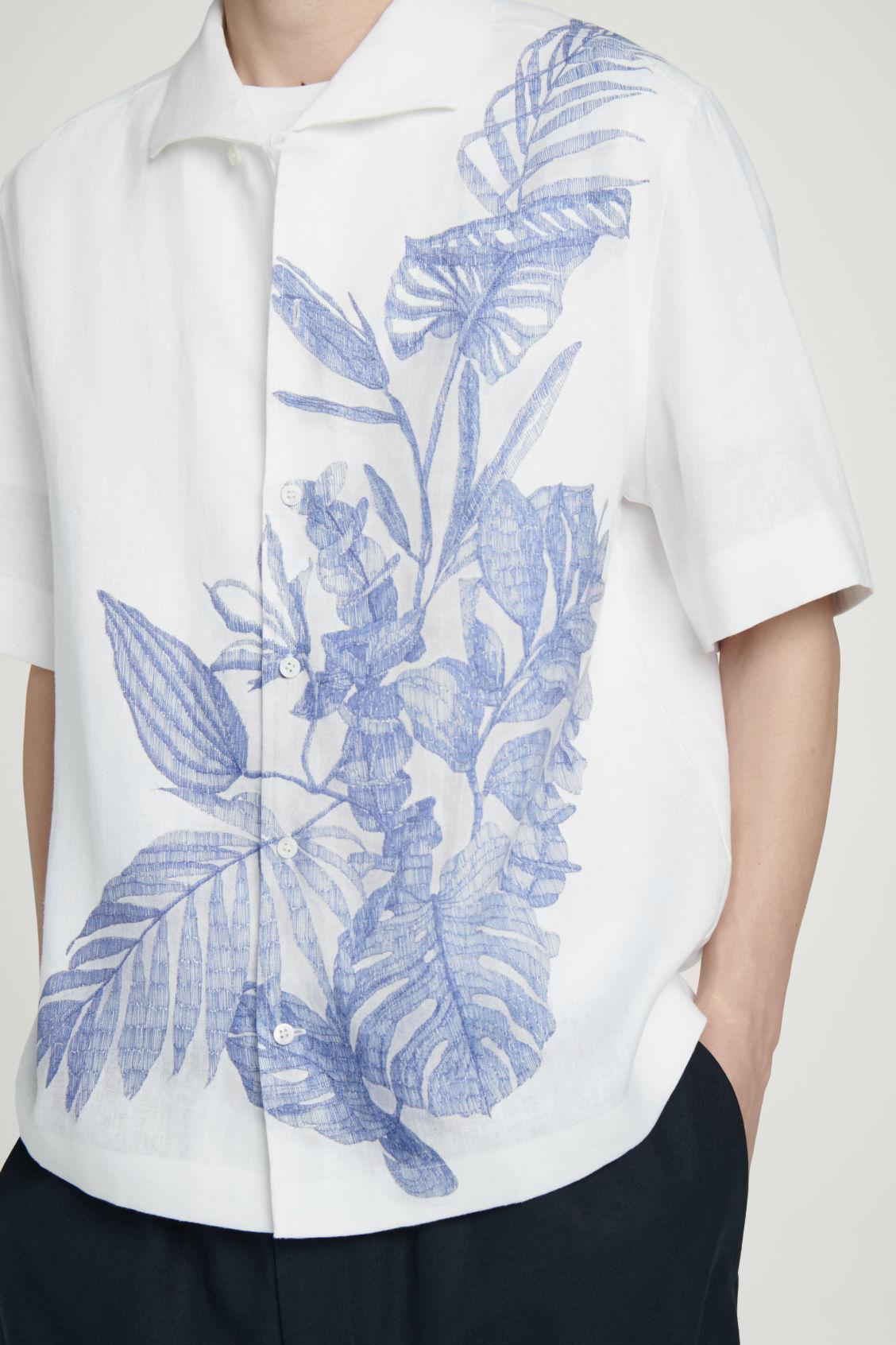 LINEN SHORT-SLEEVED SHIRT Product Image