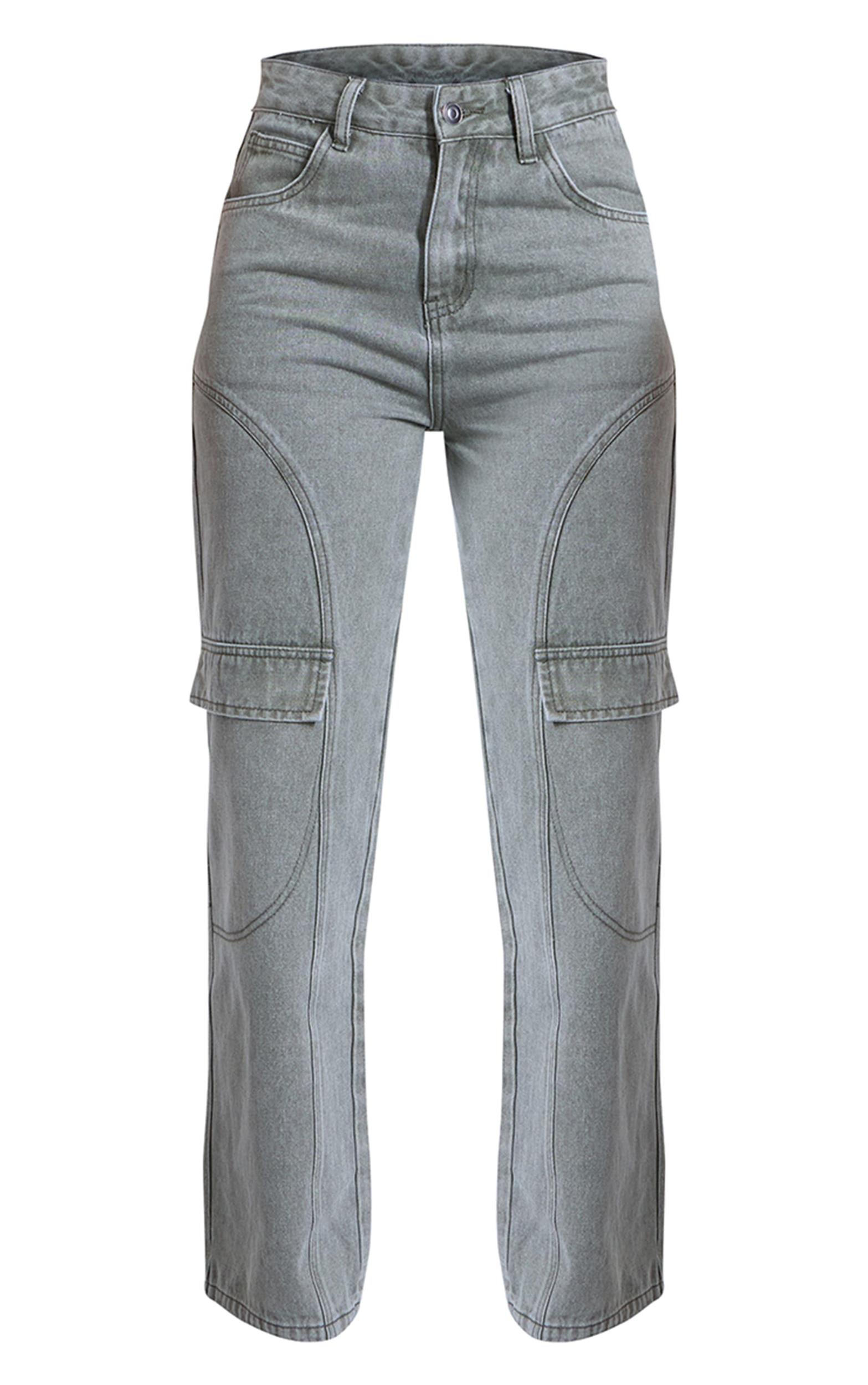 Vintage Seam Detail Straight Leg Jeans Product Image