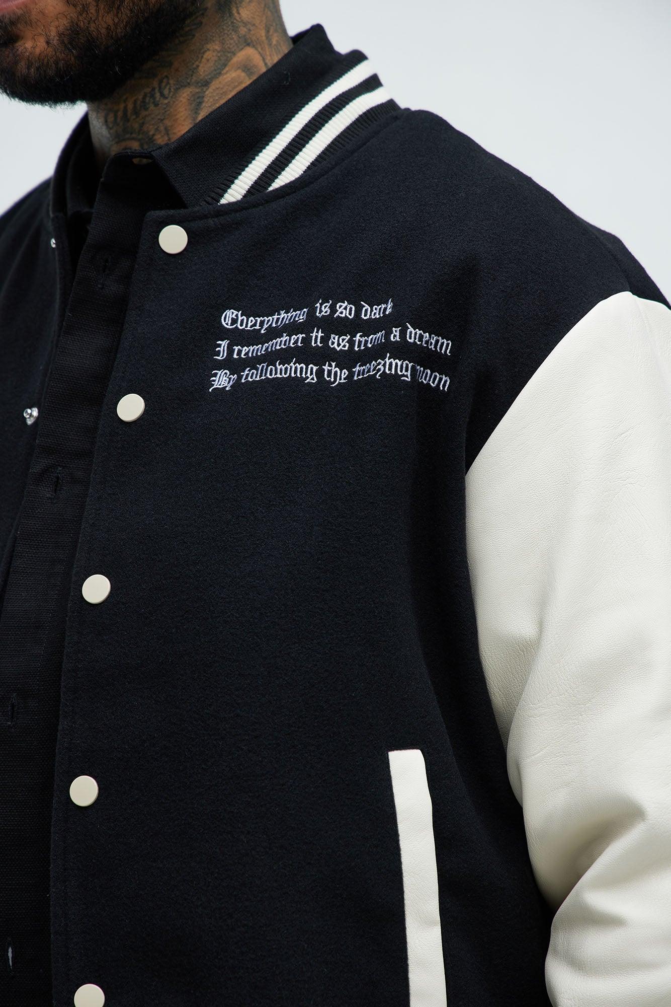 Dark Harvest Varsity Jacket - Black Product Image