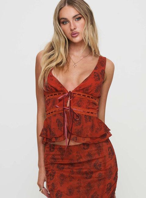 Nikolise Top Red Product Image