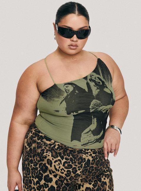 Miekie Top Green Curve Product Image