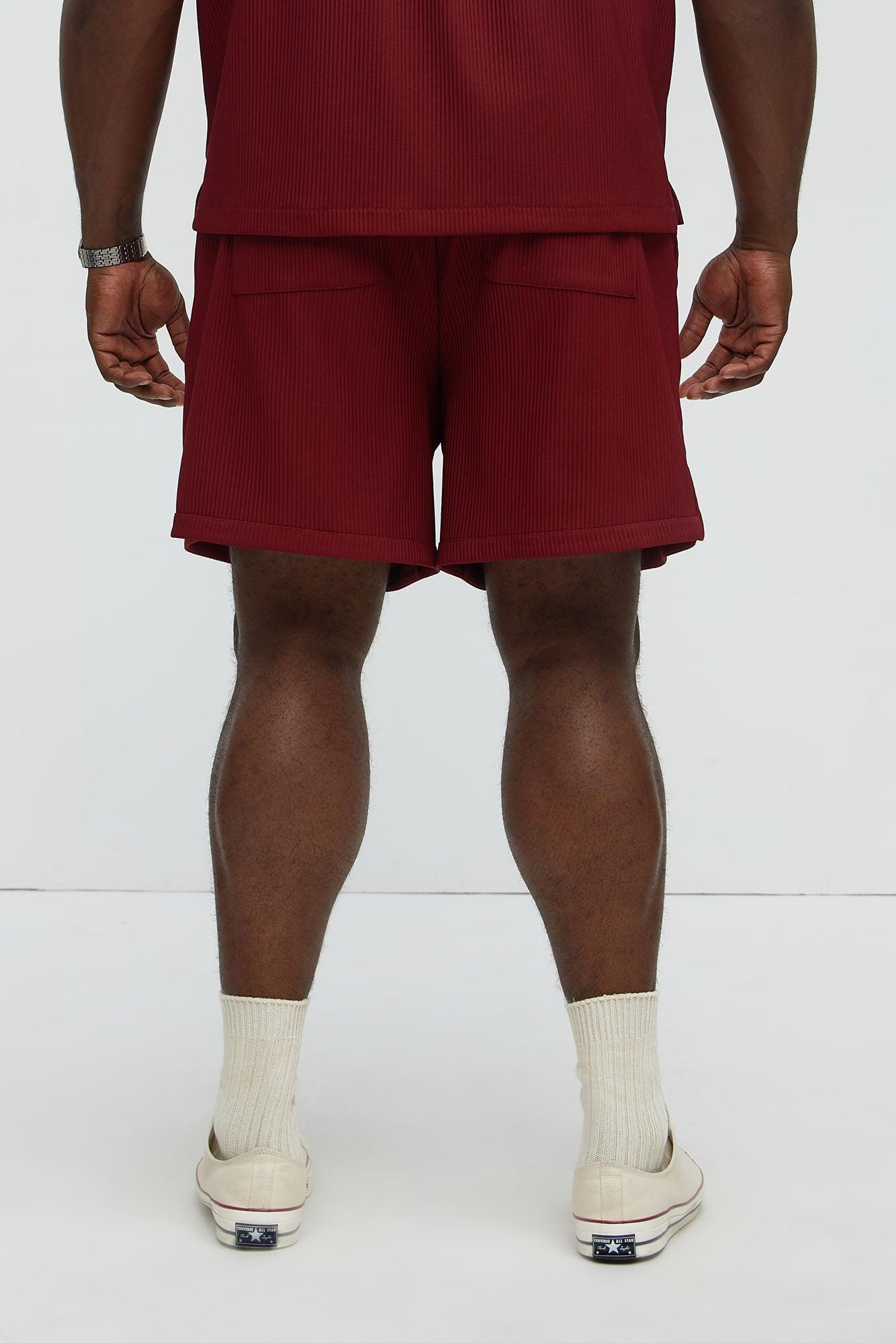 Show Up Basketball Short - Burgundy Male Product Image