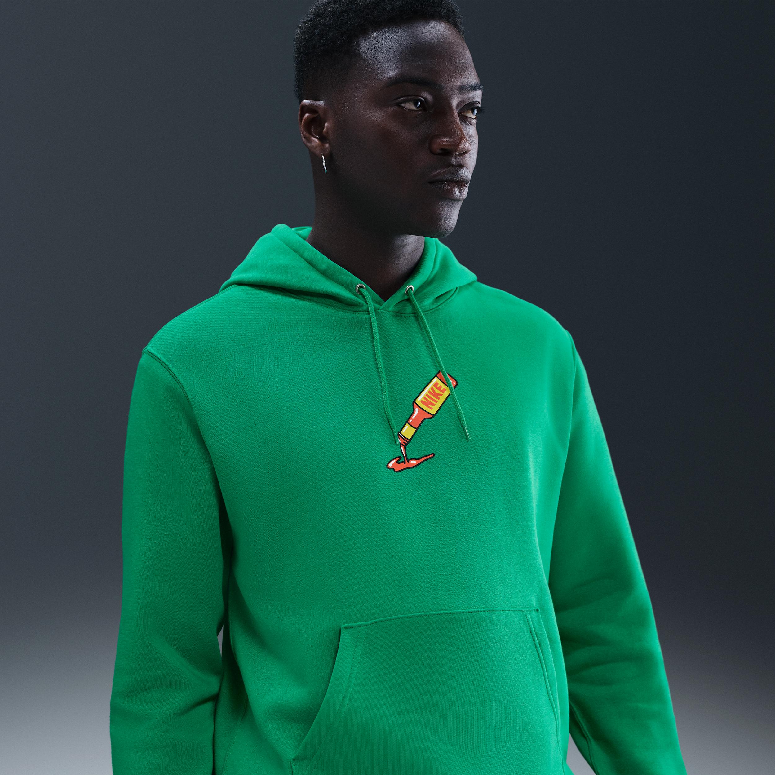 Mens Nike Sportswear Club Sole Food Pullover Fleece Hoodie | IB4144-324 Product Image
