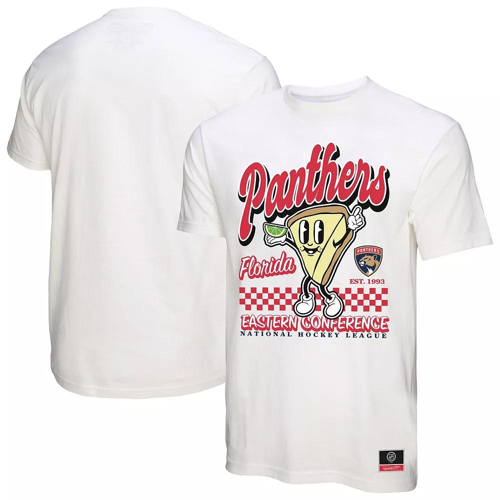 Men's Mitchell & Ness White Florida Panthers Local Food T-Shirt, Size: 3XL, Pnt White Product Image