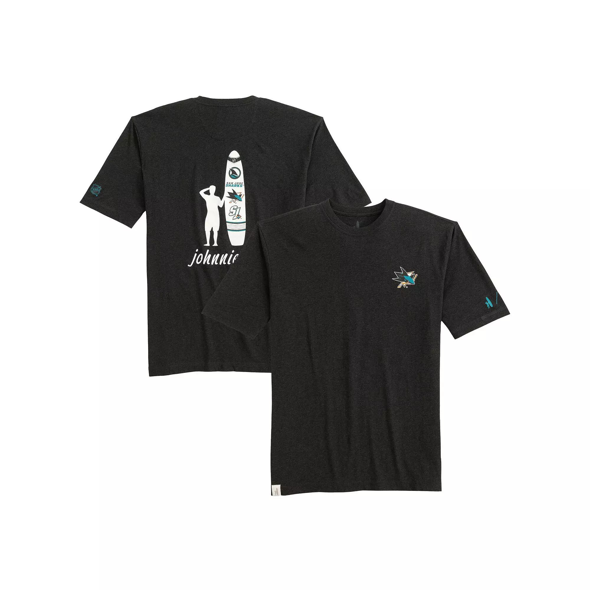 Men's johnnie-O Charcoal San Jose Sharks Heathered Spencer T-Shirt,  Product Image