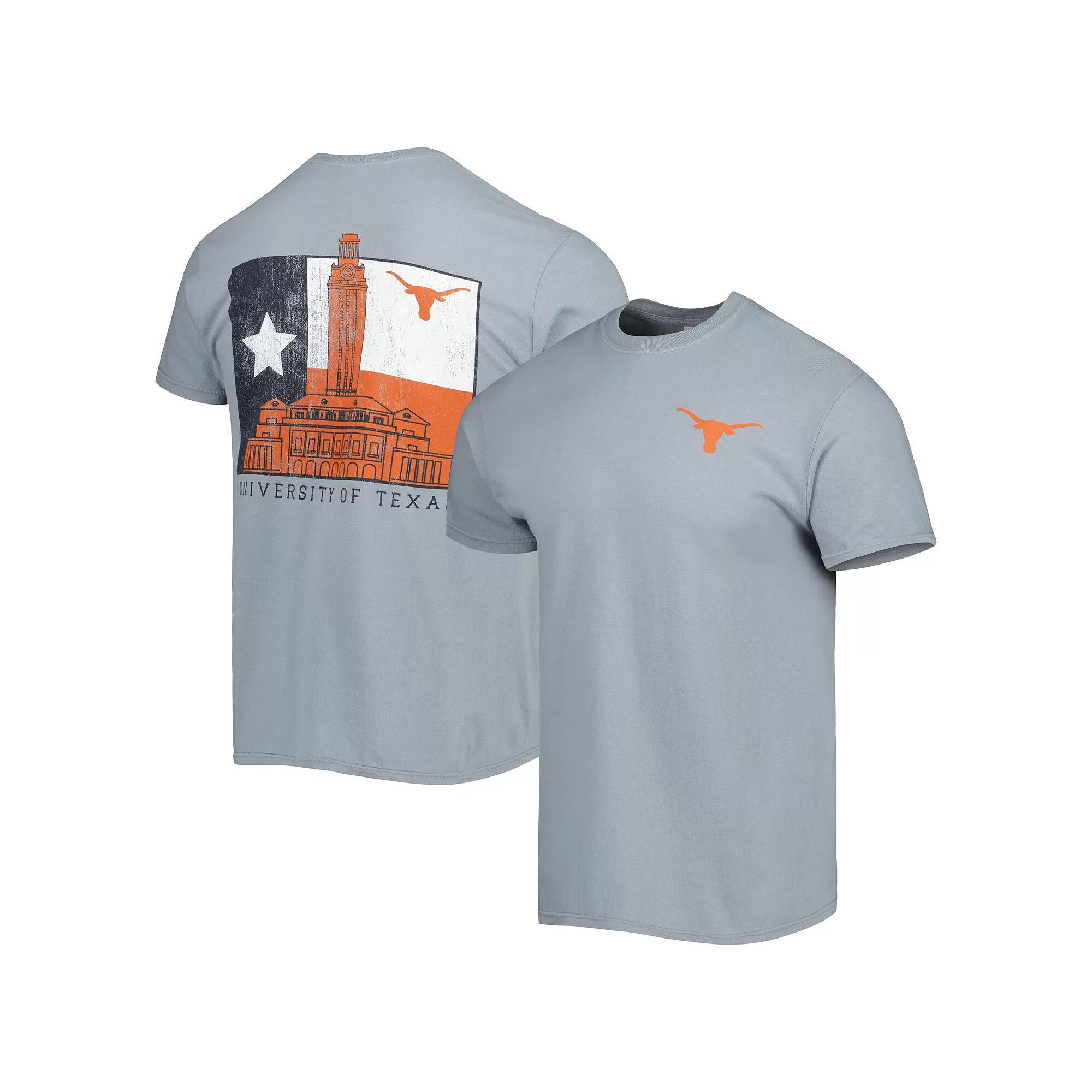 Men's Gray Texas Longhorns Hyperlocal Flag T-Shirt,  Product Image