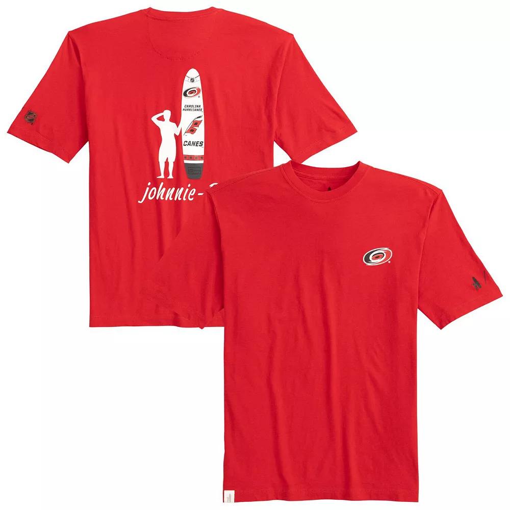 Men's johnnie-O Red Carolina Hurricanes Heathered Spencer T-Shirt,  Product Image