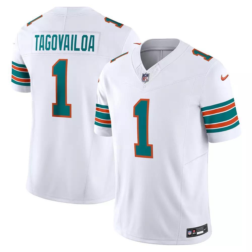 Men's Nike Tua Tagovailoa White Miami Dolphins Vapor F.U.S.E. Limited Jersey,  Product Image