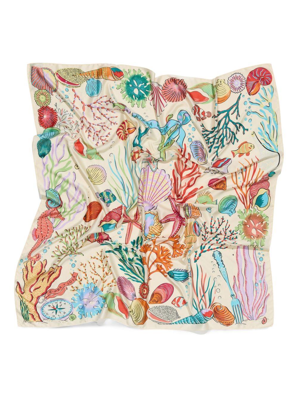 Seabed-print scarf  Product Image