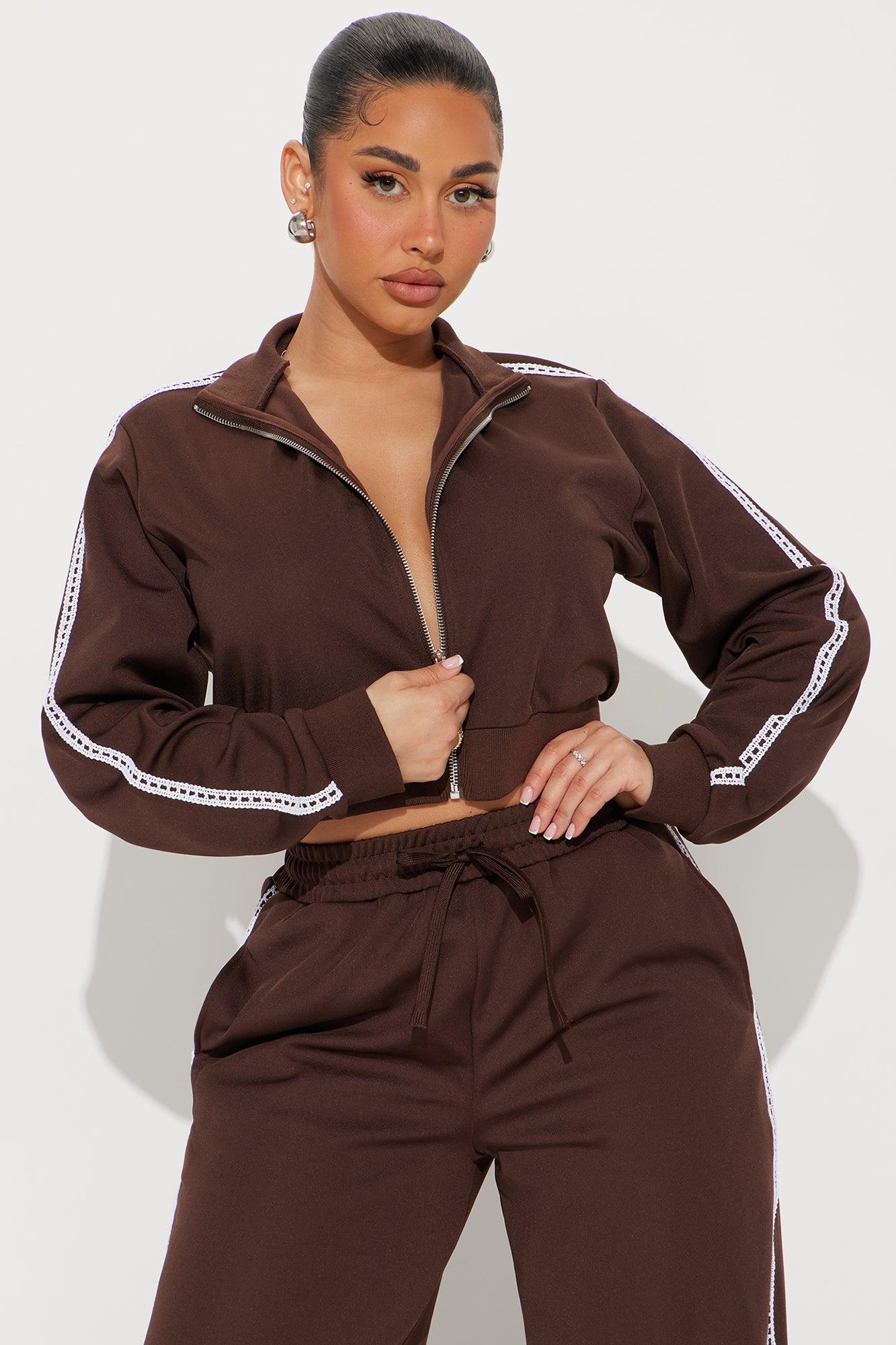 Soft Hustle Pant Set - Chocolate Product Image