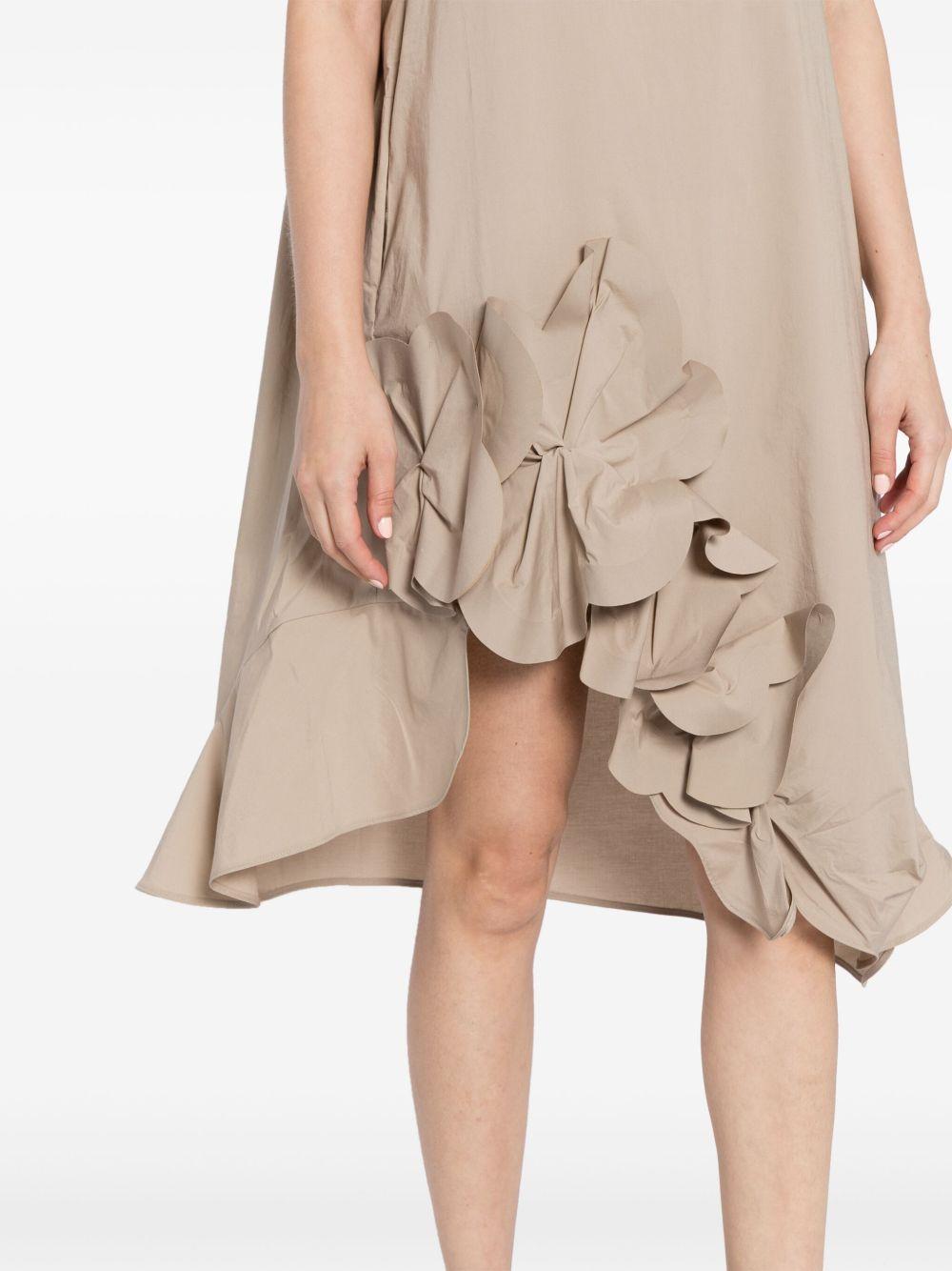 flower-detailing cotton-blend dress Product Image