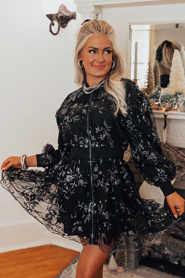 Paris Dreaming Sequin Mini Dress Product Image