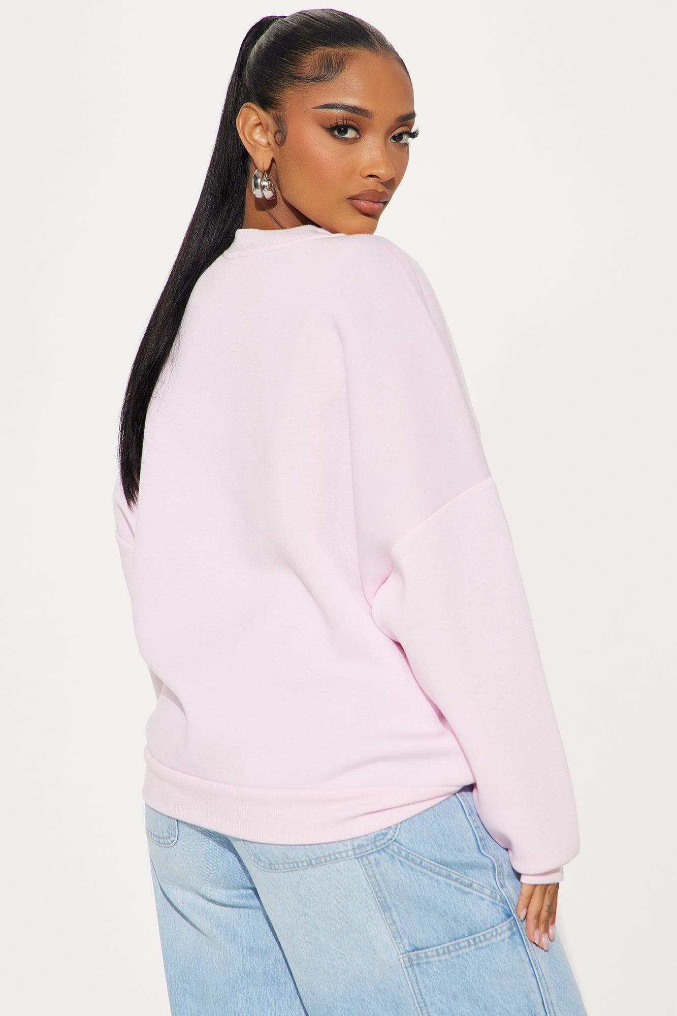 LA Pilates Club Crew Neck Sweatshirt - Pink Product Image