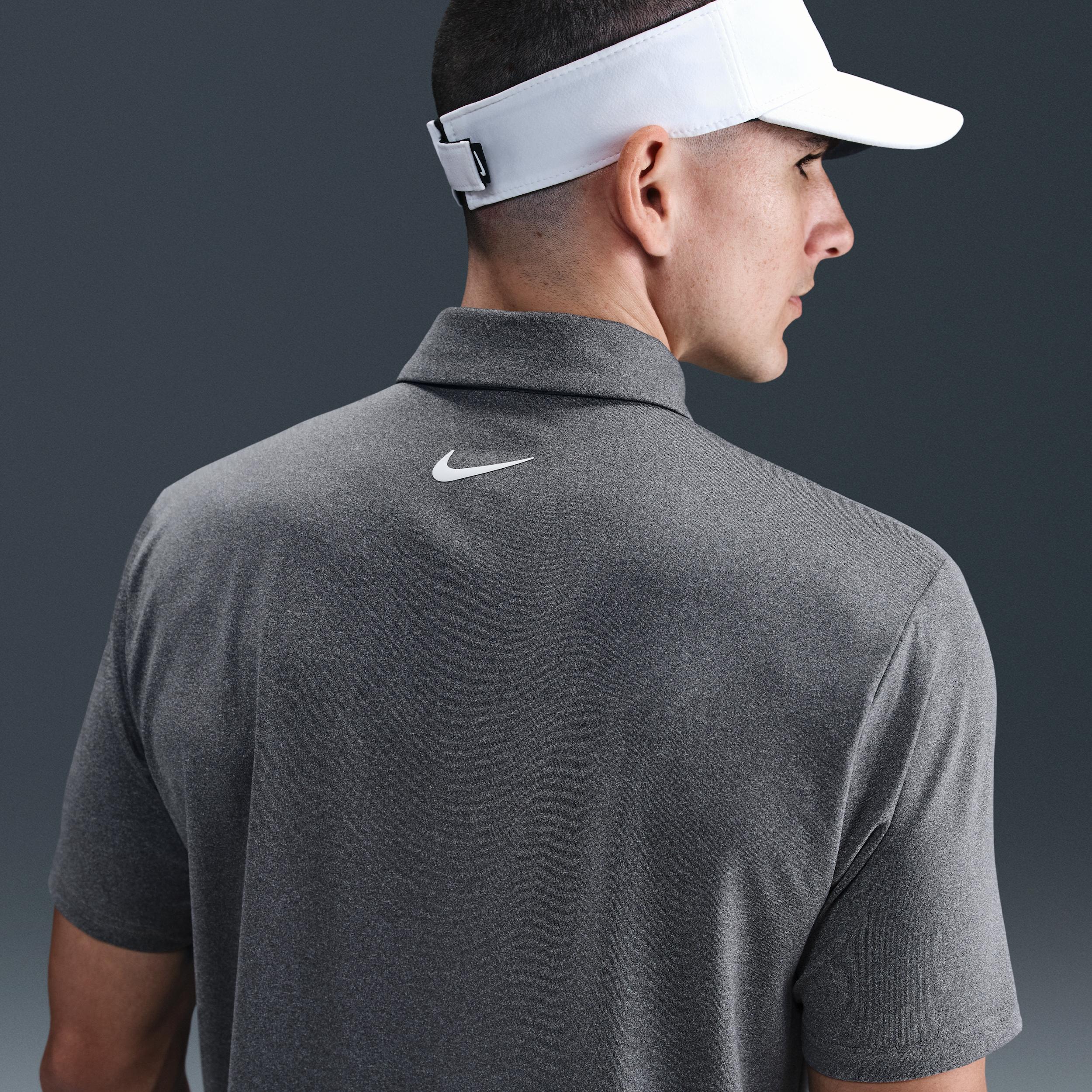 Nike Mens Tour Dri-FIT Heathered Golf Polo | FZ7473-009 Product Image