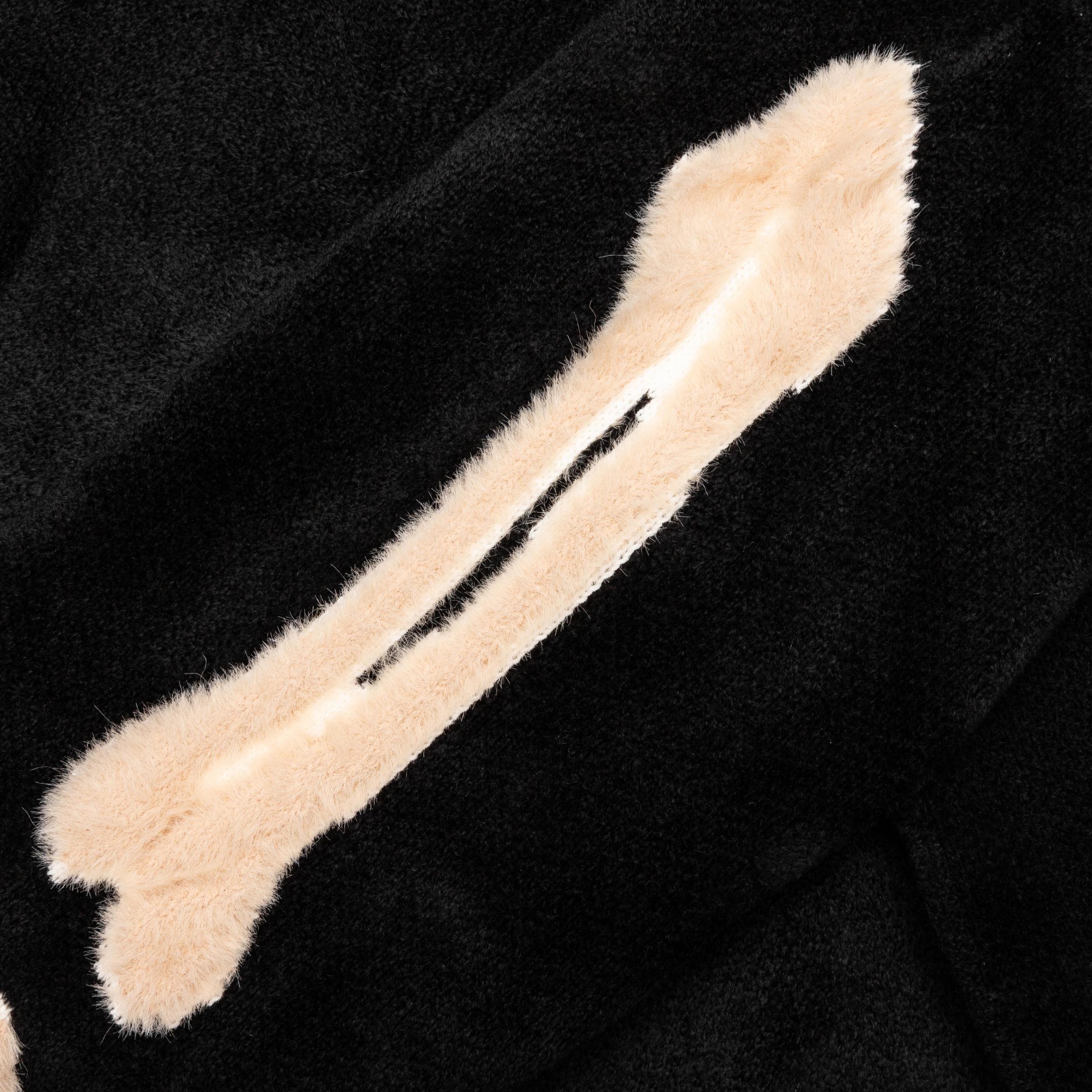 Bones Sleeves Hoodie - Black Male Product Image