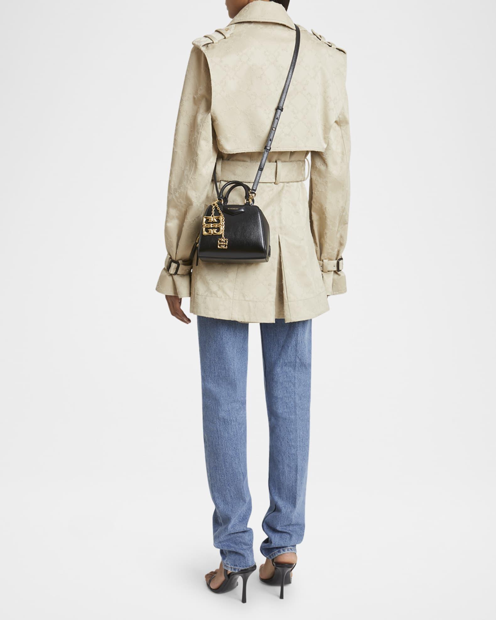 Antigona Nano Cube Top-Handle Bag in Tumbled Leather with 4G Liquid Charm Product Image