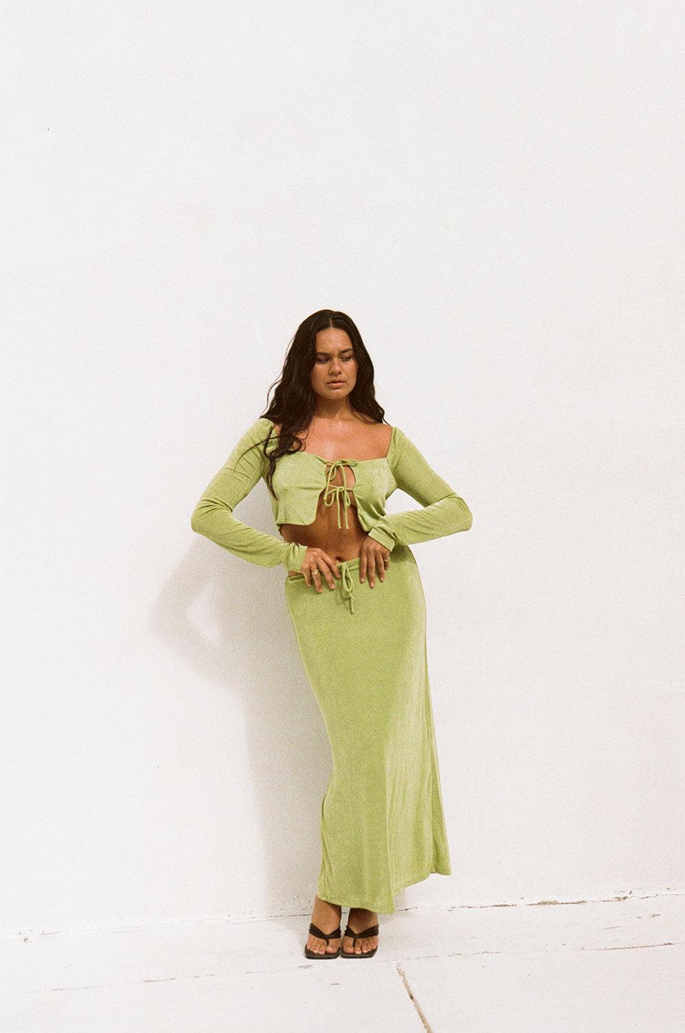 Marcelle Skirt - Olive Product Image