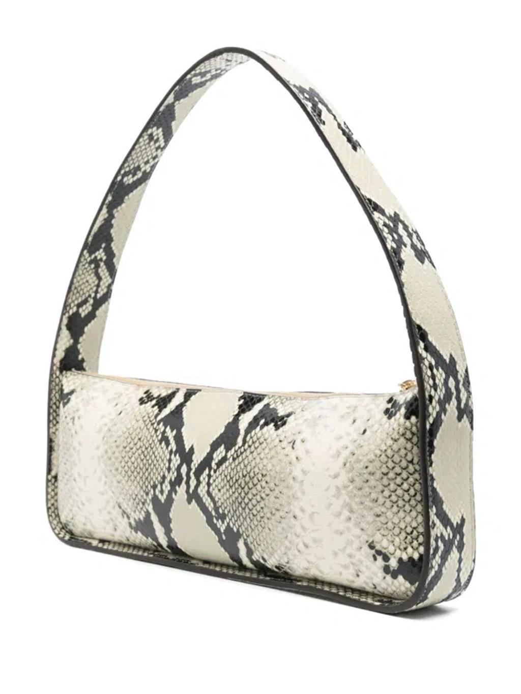 KHAITE Lori Python-embossed Leather Shoulder Bag In Natural Product Image