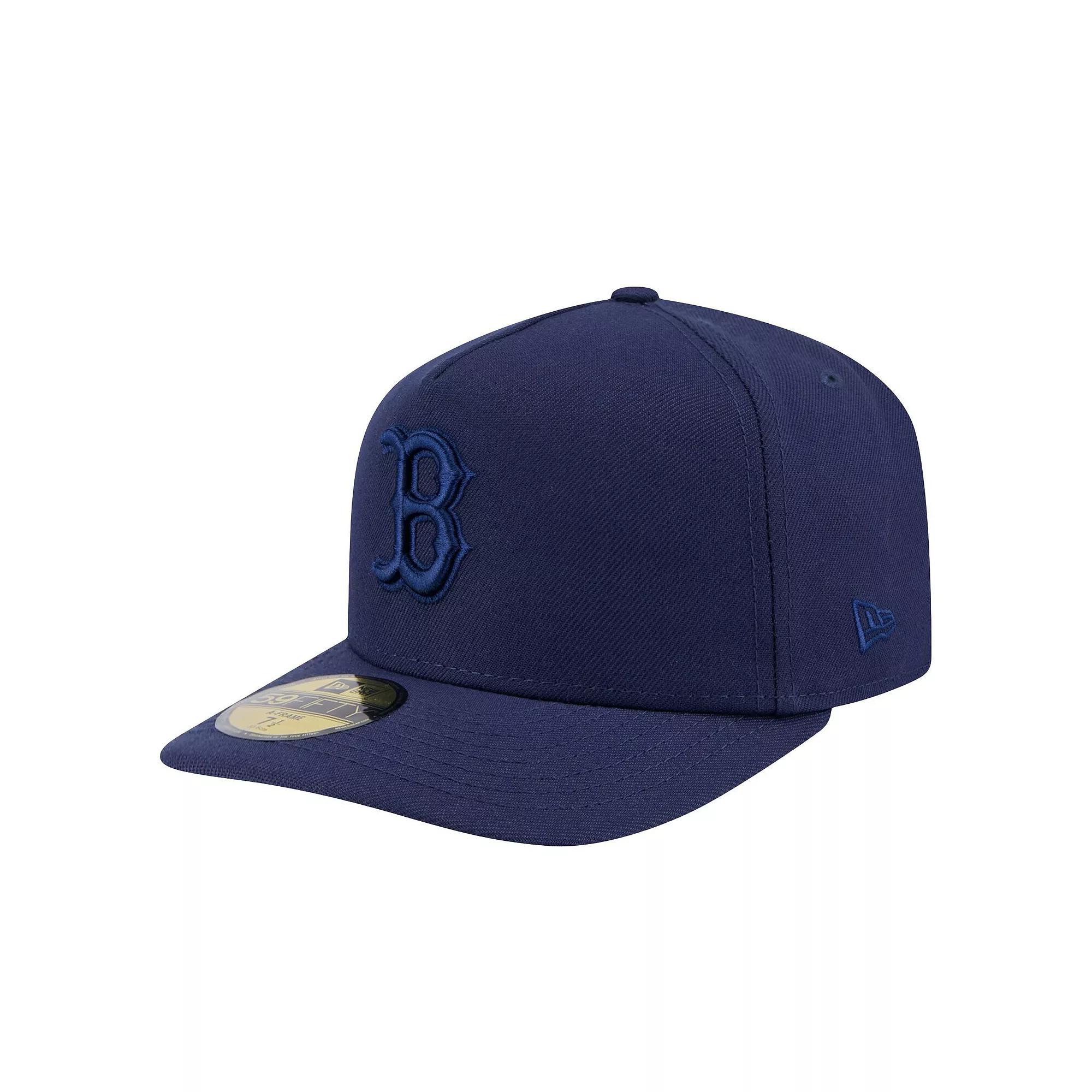 Men's New Era Navy Boston Red Sox Color Pack A-Frame 59FIFTY Fitted Hat,  Product Image