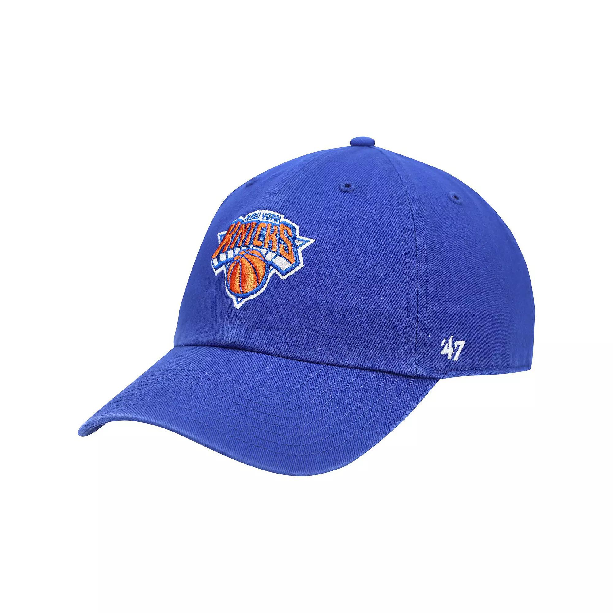 Men's '47 Blue New York Knicks Logo Clean Up Adjustable Hat Product Image