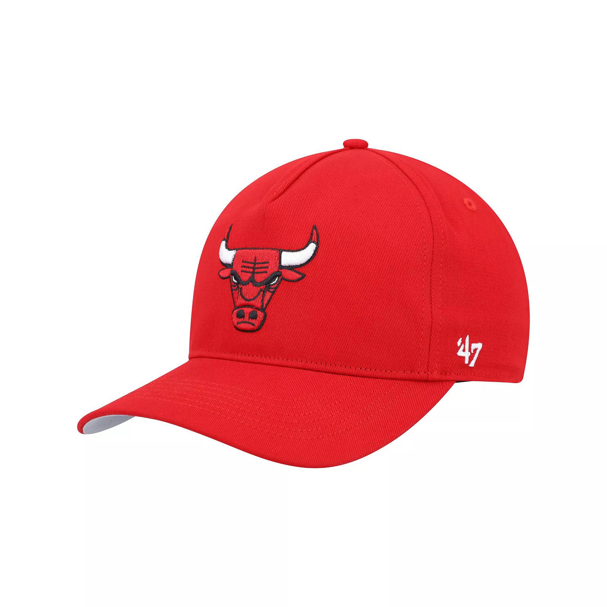 Men's '47 Red Chicago Bulls Hitch Snapback Hat Product Image