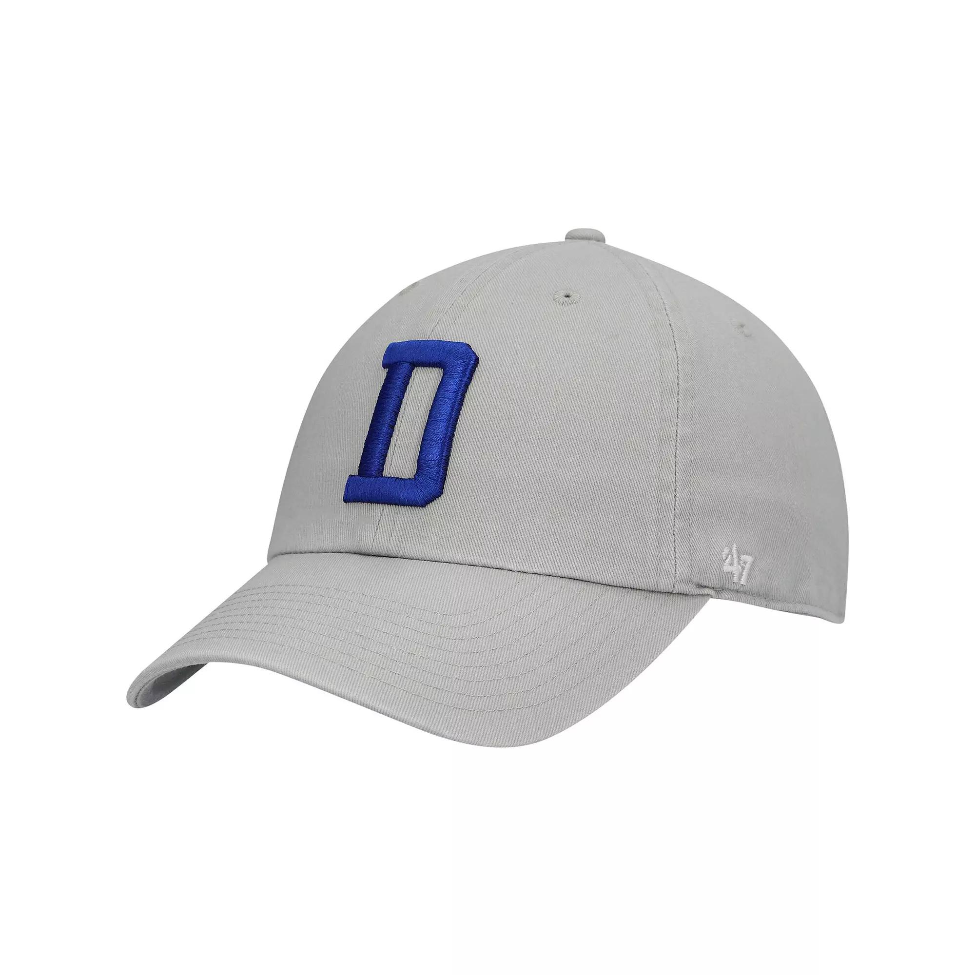 Men's '47 Gray Dallas Cowboys Clean Up Adjustable Hat, Grey Product Image